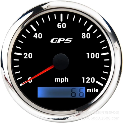automobile instrument, Applicable Yacht Ship - gps120mph-black-plate