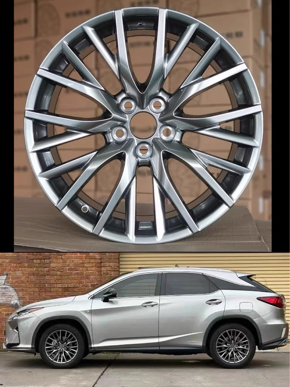 Suitable for Lexus nx200rx350 Camry Crown Asia Dragon Electroplated Wheel Hub
