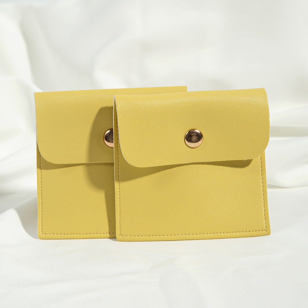 10g Weight Jewelry Packaging Bags Classification 1 Piece Quantity Daily Occasion Pu Leather Material Solid Color Pattern Simple Style Style 1 Piece Pu Leather Simple Style Daily Solid Color Jewelry Packaging Bags 5