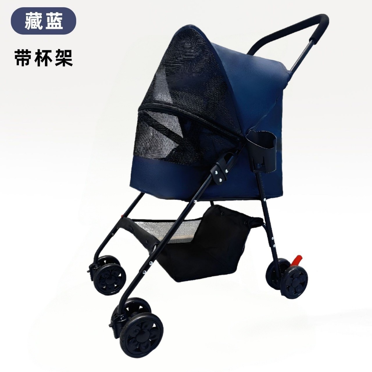 跨境宠物推车可折叠猫咪狗狗出行一键小型犬折叠代步轻便出行批发