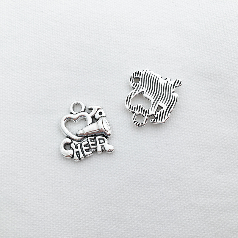 Mezclado 60 aleación porristas joyería colgante atletas pequeños accesorios creativo DIY pulsera collar Accesorios