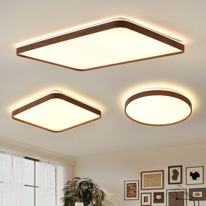 New style wood-like antique LED ceiling lamp living room bedroom lamp simple modern atmosphere dining room lamp balcony lamps