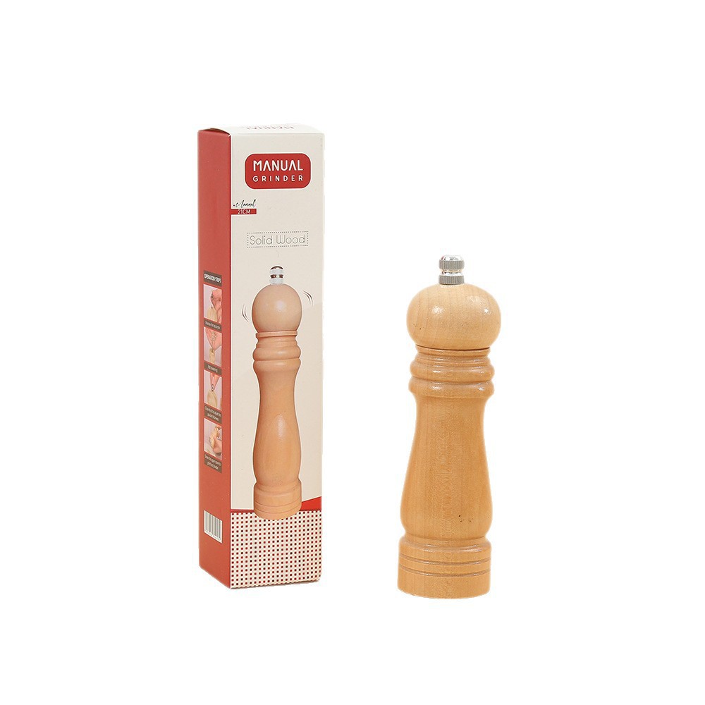 Molinillo Manual de Madera para Pimienta y Sal para Cocina