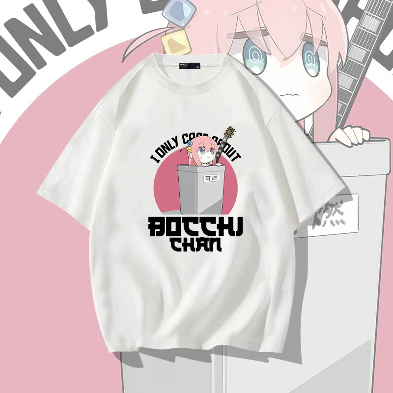 Футболка с аниме «Bocchi the Rock» хлопок 100% свободный крой