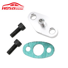 Car Modification AN4 Turbocharger Oil Line Flange Adapter Suitable for T3 T4 T04E GT42