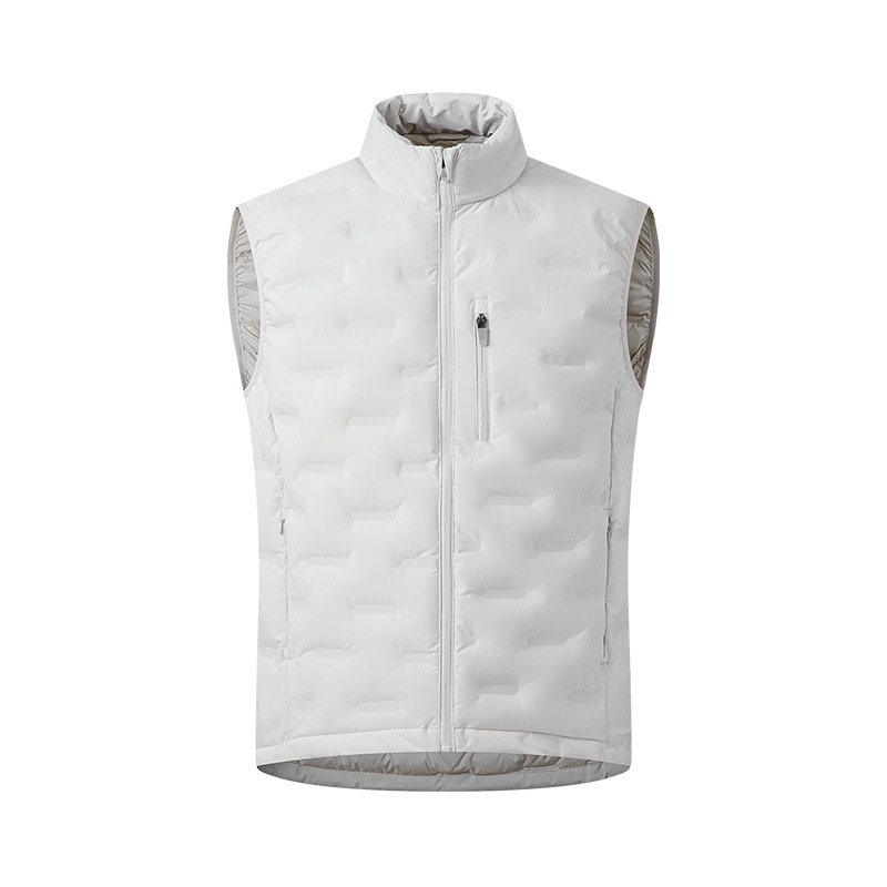 Chaleco de Plumas Ligero para Exteriores de Plumón de Pato Blanco Térmico e Impermeable para Uso Casual image 9