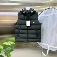 Высокая версия M Home 24s новый зимний воротник с капюшоном буквы пух жилет мода теплая пара пух жилет