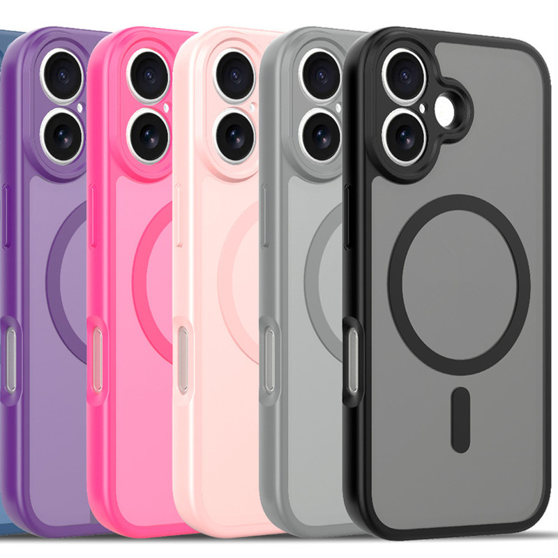 2.0 Fine-Hole Skin-Feel Magnetic iPhone 17 Pro Max Phone Case Suitable for Apple 16/15 Cross-Border 14 Matte 13