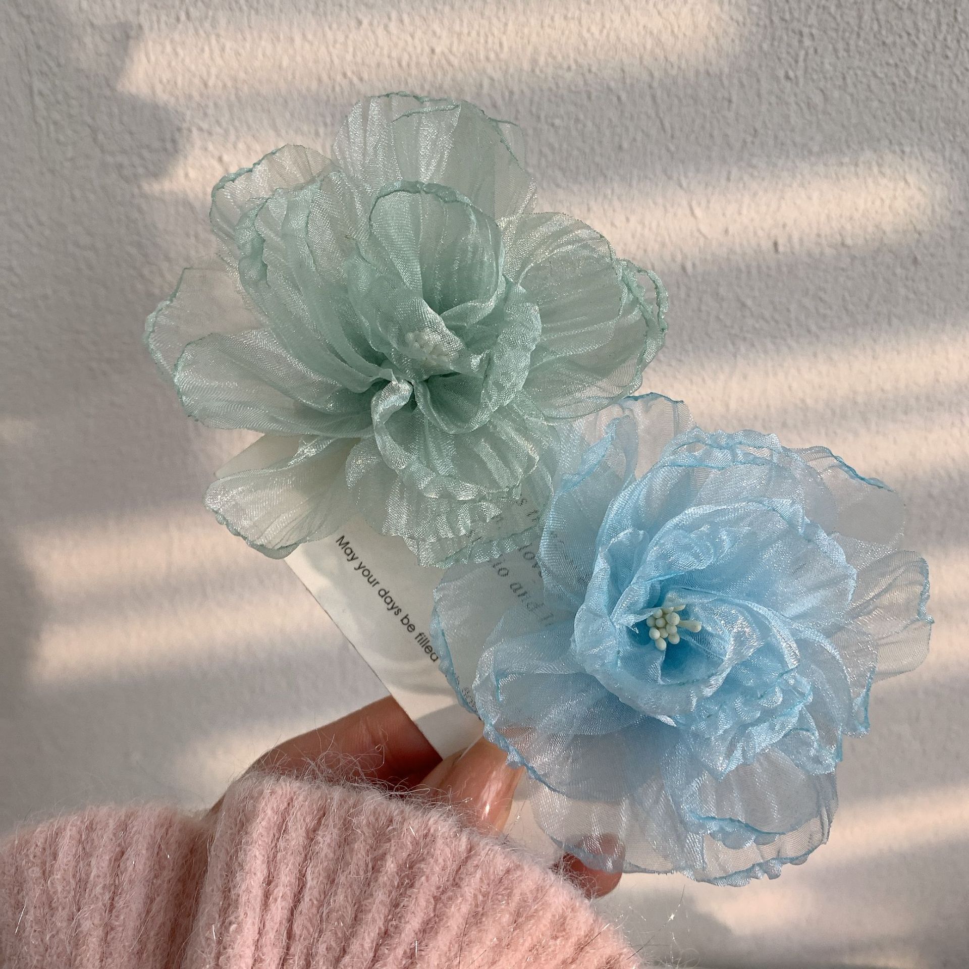 Women's Gender Elegant Women's Flower Cloth Hair Clip Hair Claws