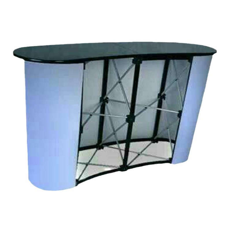 Mesa de promoción de red transfronteriza barra de aluminio de lujo actividad de promoción de exposición publicidad de recepción de aleación de aluminio de absorción magnética portátil