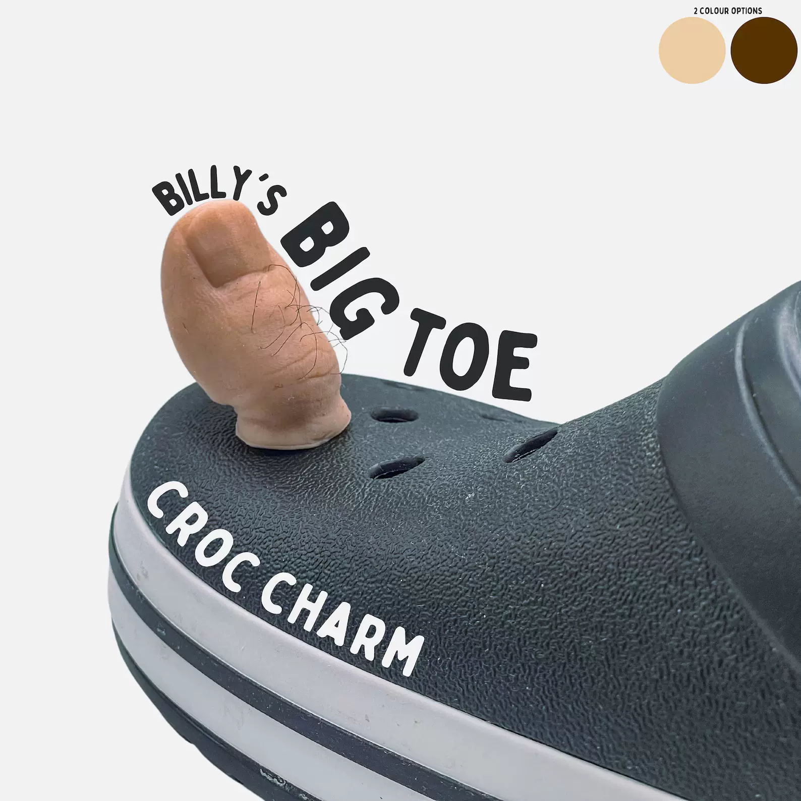 现货跨境爆款Big Toe Croc Charm大脚趾鳄鱼魔咒搞怪洞洞鞋装饰品