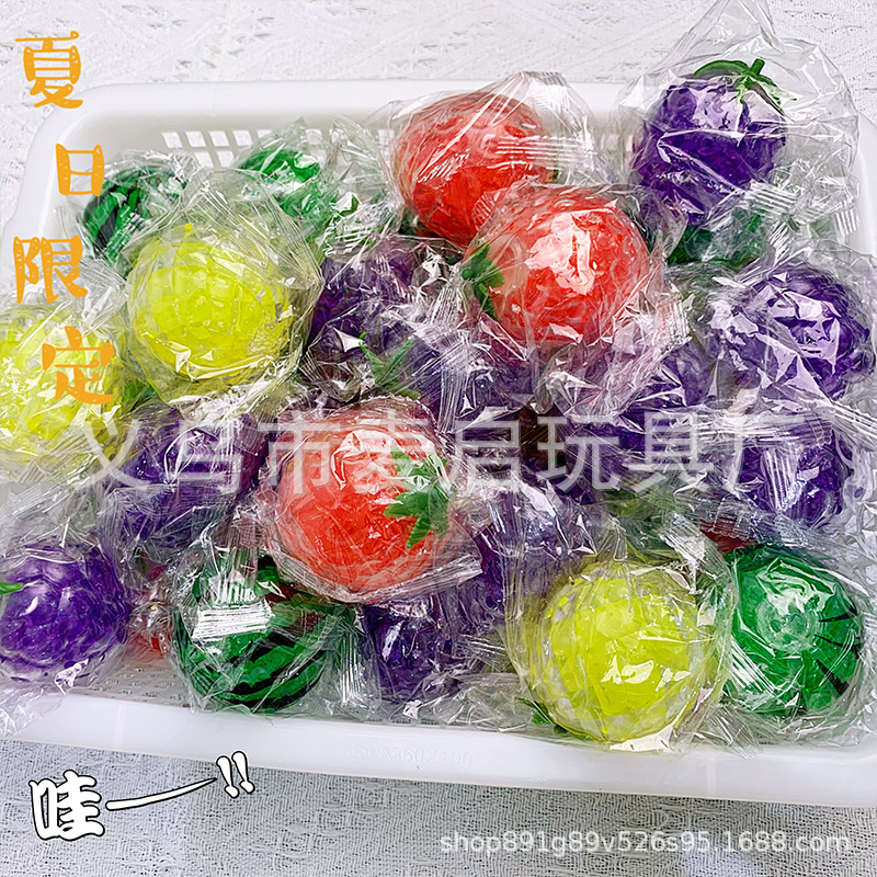 Juguete de descompresión fresa pellizco música descompresión bola niños niña mano pellizco simulación fruta curación regalo amasado sin deformación