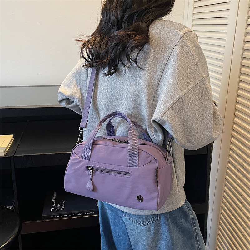 High-End Fashion Boston Bag Women's Large-Capacity Shoulder Crossbody Bag Outdoor Travel Commuting Versatile Handbag
