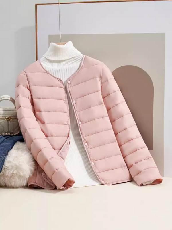 轻薄羽绒棉服女内胆短款内搭新款秋冬季外穿轻便简约外套|undefined