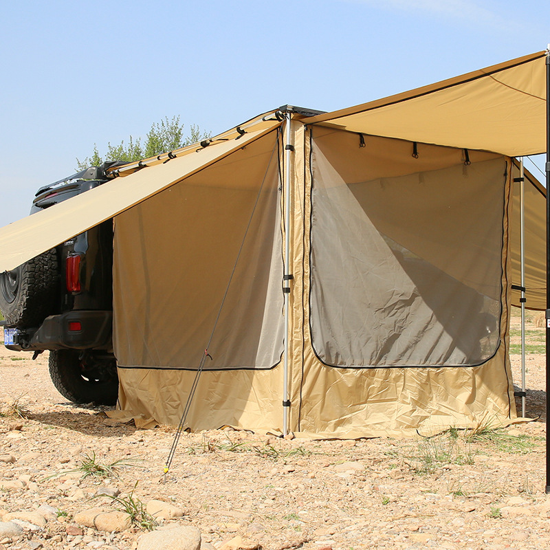 Outdoor Car-Mounted Tent, High-End Automatic Quick-Opening Tent, Aluminum Alloy Oxford Cloth Waterproof Camping Sunshade