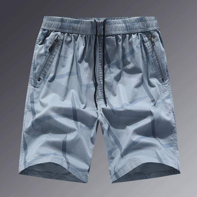 Летние трансграничные пятиконечные пляжные шорты мужские хлопчатобумажные брюки домашние большие брюки повседневные цветочные брюки