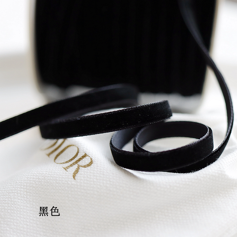 1cm/0,6 cm cinta de terciopelo de color cinta de cisne cinta de bricolaje material hecho a mano cinta cinta cinta decorativa