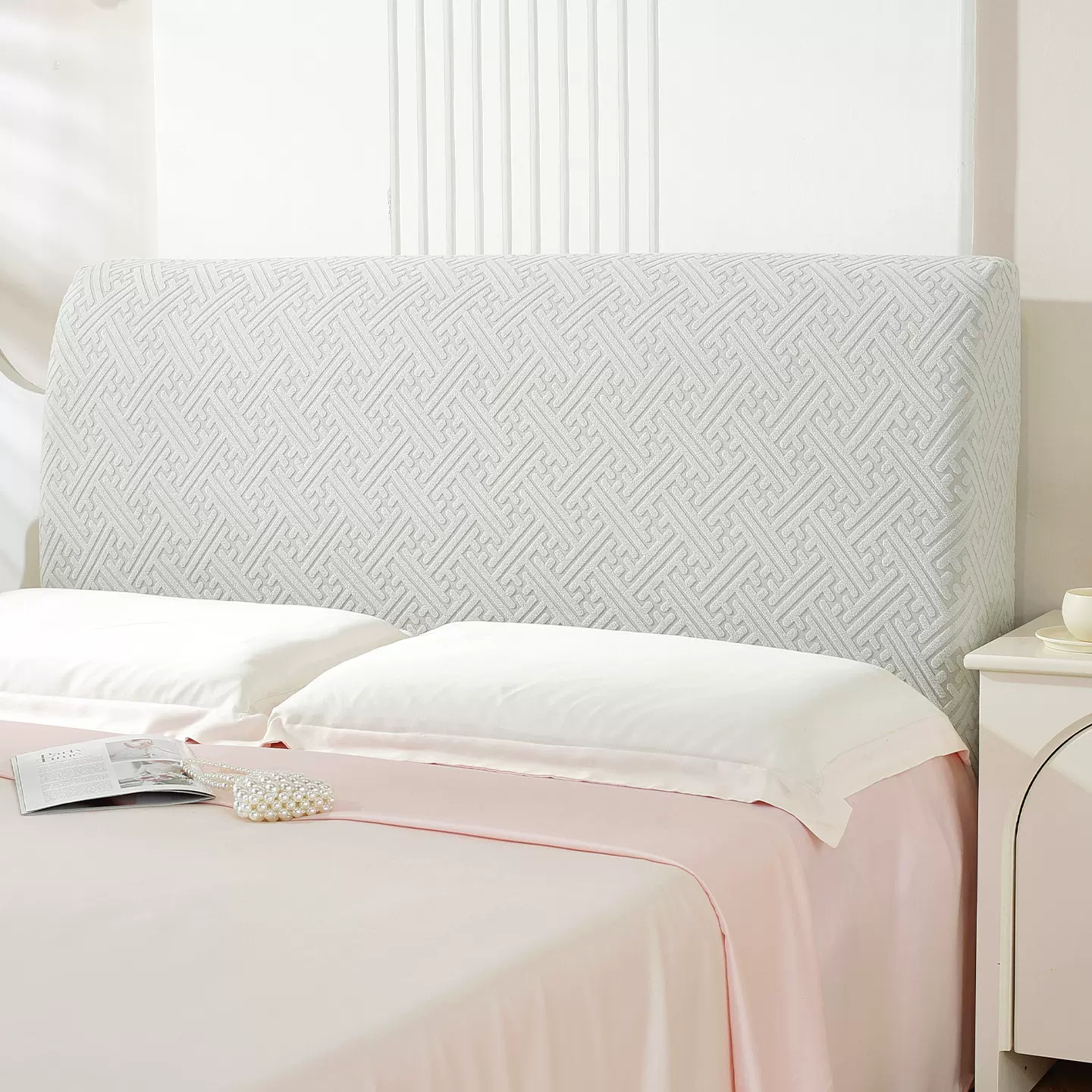 全包床头套罩保护套罩2026新款防尘罩木床靠背罩套木头硬板床头罩