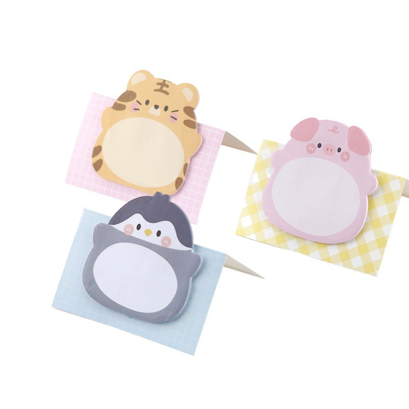 Южная Корея милый мультфильм животных Post-It Примечание творческого животного стоя сообщение памятка стикер можно заказать логотип