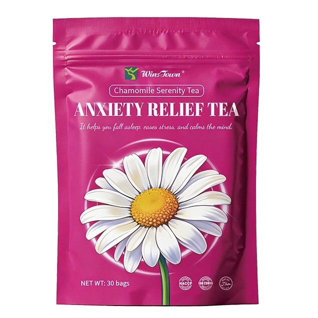 Cross-Border New Product in Stock: Triangle Tea Bags Anxiety Relief Tea Chamomile Calming Tea