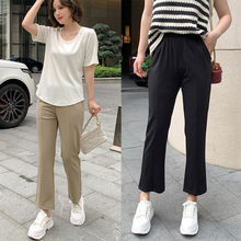 胖MM大码女裤夏季新款女装特大300斤显瘦特肥特大烟管裤K6157