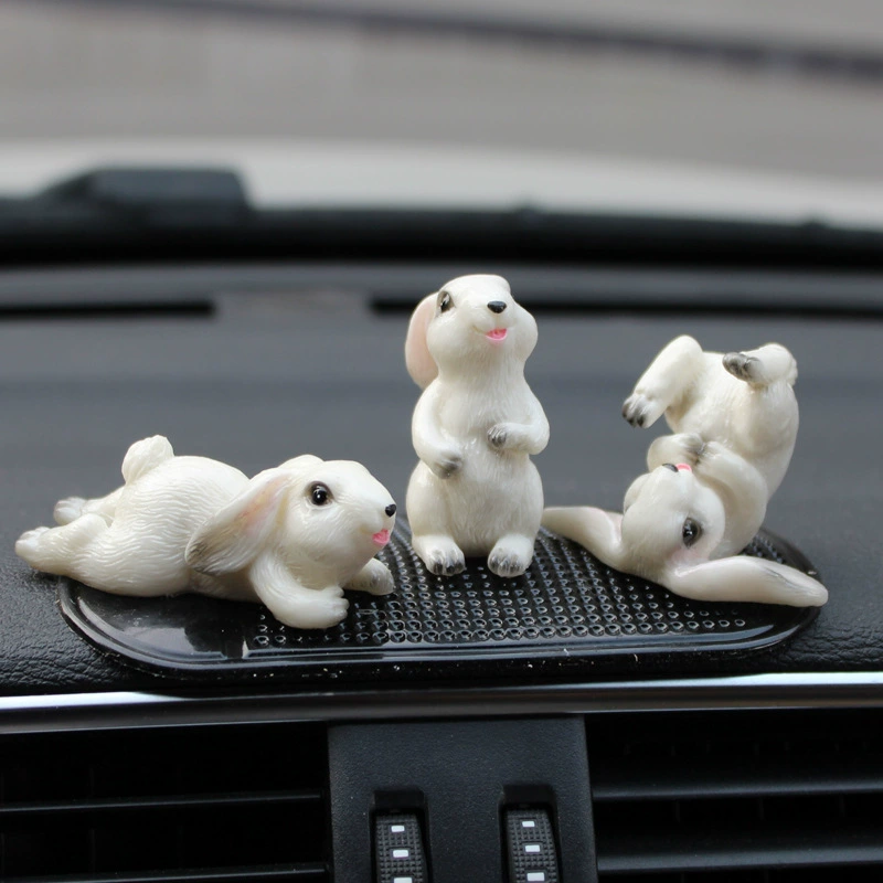 Ремесла из смолы украшение торта милый кролик аксессуары для сцены авто аксессуары Творческий милый кролик