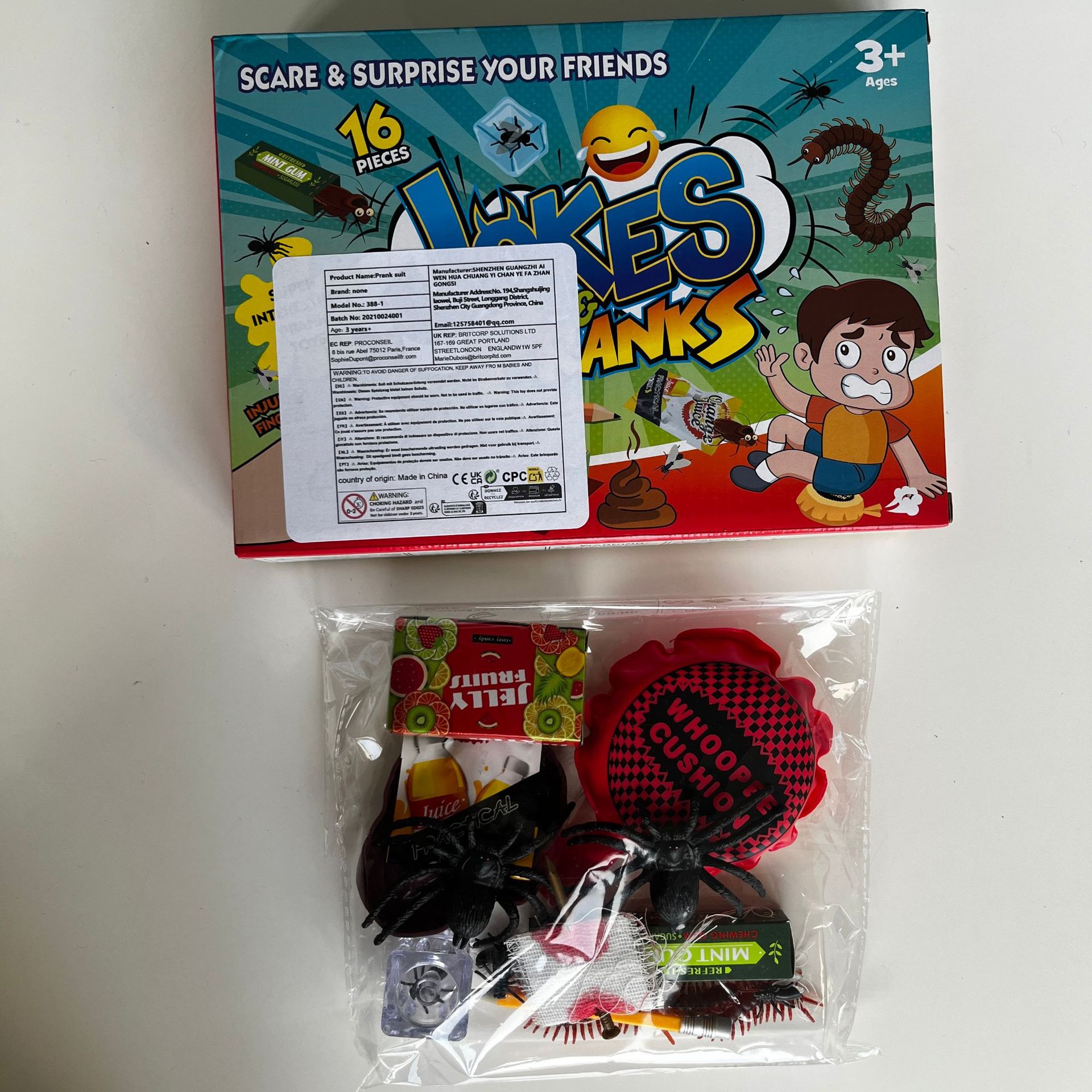 Transfronterizos extraños juguetes de encantamiento caja de regalo eBay pegamento suave Halloween parodia de niños y niñas novedad interesante