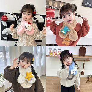 Детский демисезонный милый мультяшный шарф, коллекция 2023, семейный стиль