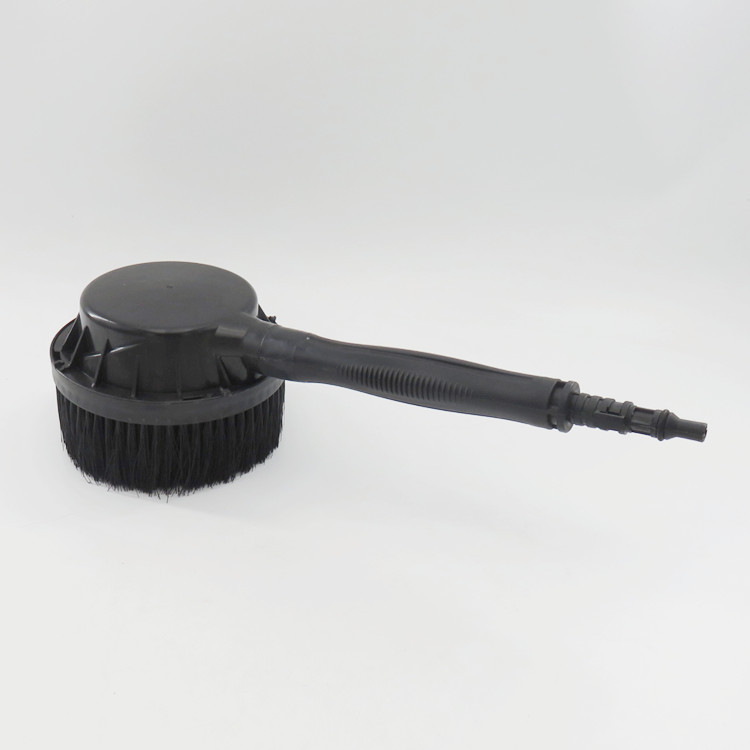 汽车洗车刷圆形圆刷工具清洗机圆毛刷塑料黑色清洗清洁刷子