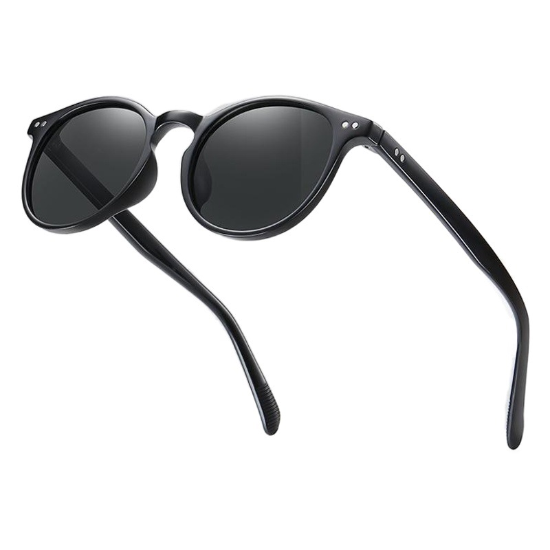 Transfronterizo nuevo retro gafas de sol polarizadas TR3331 clásico europeo y americano marco redondo gafas de sol hombres y mujeres gafas de sol de moda