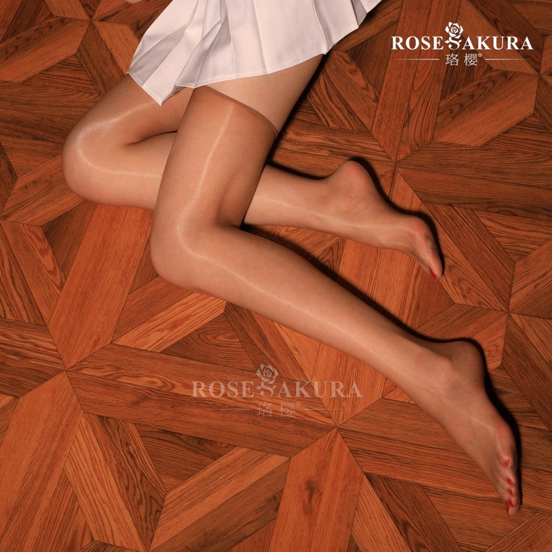 Luo Ying 0918 Medias hasta el muslo 1d Medias brillantes Medias sin bordes brillantes Mujeres h133
