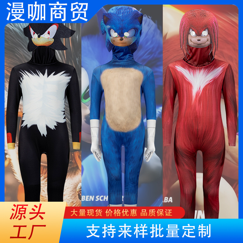 Sonic the Hedgehog 3 Onesie Sonic Boy Same Style Bodysuit Halloween Kidsren's Cosplay Costume