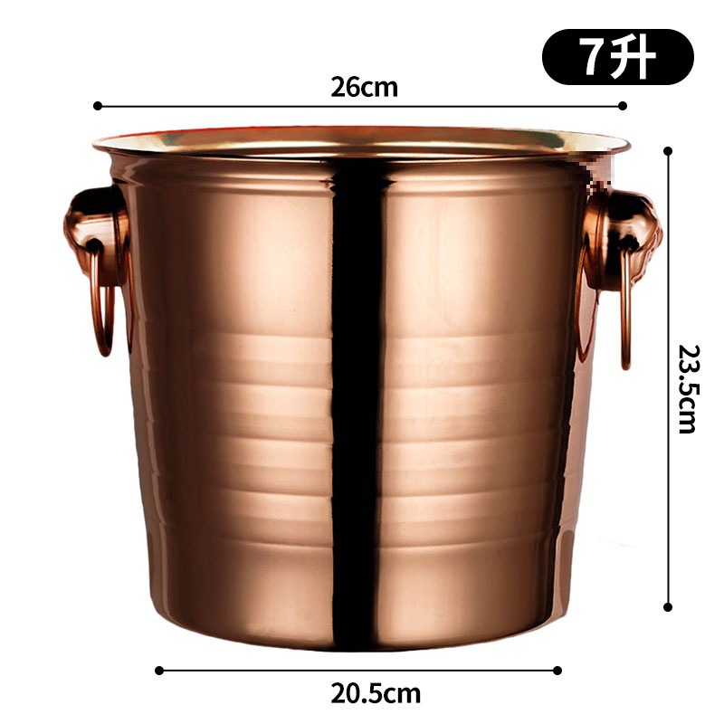 Bar de hielo de acero inoxidable de alto valor de cara bar de champán cerveza comercial vino tinto hogar creativo pequeño hielo bar