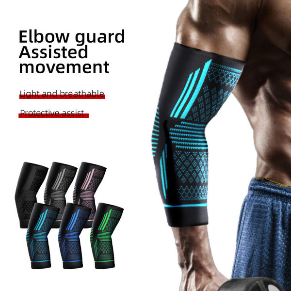 Sports elastic knitted breathable nylon basketball elbow pads for…