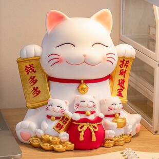 Lucky Cat Piggy Bank 2025 New Model for Children Boys and Girls Large Capacity No Entry No Exit Unbreakable Money Saving Bank