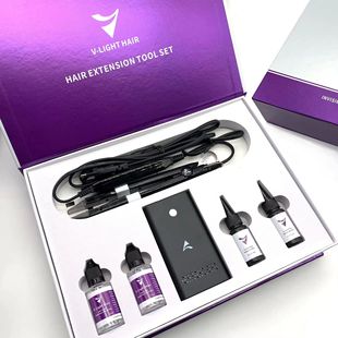 Manufacturer Wholesale V Light Uv Hair Extension Set Salon Professional 30 Points Quick Grafting Full Head V Light Hair Extension Tool
