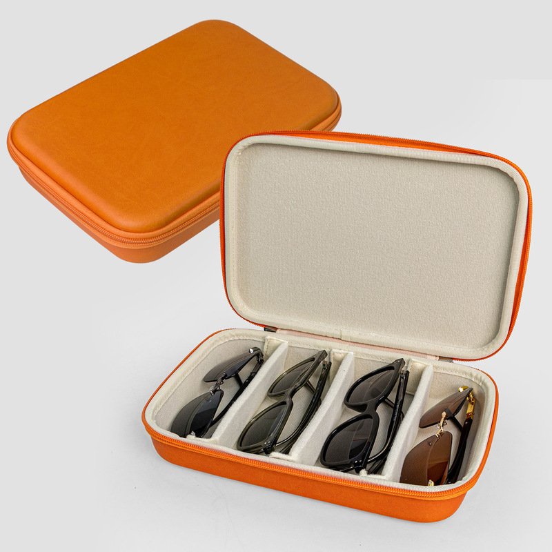 Eva Hard Shell Glasses Storage Box with Multiple Partitions, Glasses Bag, Sunglasses Box, Men's and Women's Sunglasses Storage Box