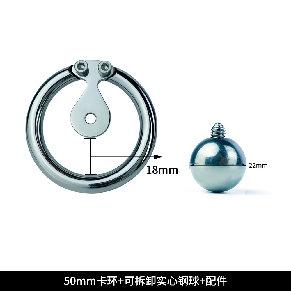 (Including belt) 50mm snap ring + removable solid steel ball