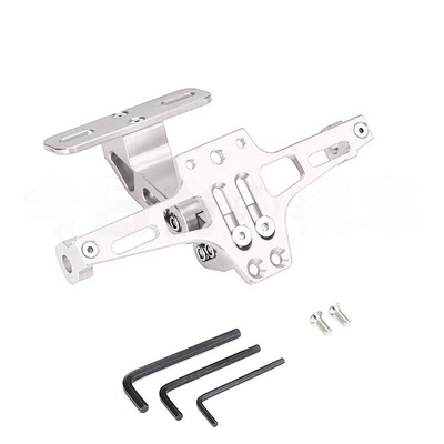License plate holder/license plate holder Alloy Bracket License Plate Support Frame - single-license-plate-frame-silver
