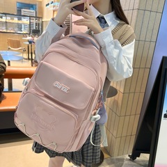 Wholesale 2023 New Korean Style Ins Fresh Girl Backpack Outdoor Casual Double Shoulder Bag Middle School Student School Bag