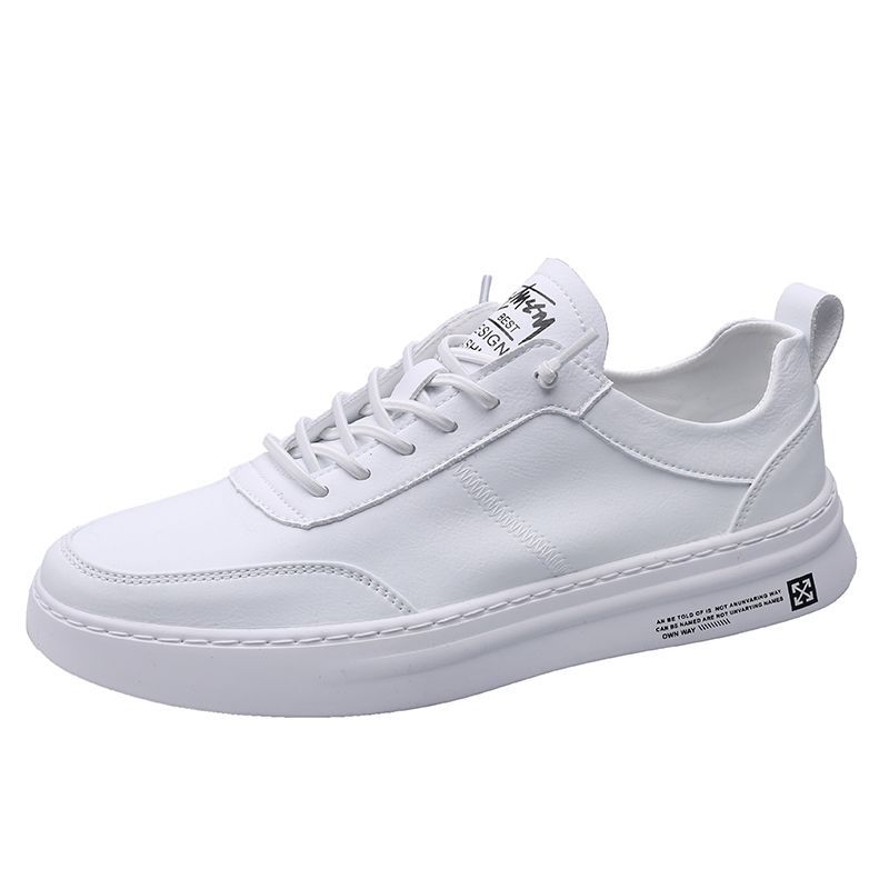 Zapatos de hombre primavera 2024 nuevos zapatos blancos zapatos casuales de cuero para hombre zapatos perezosos de un pie zapatos deportivos de moda