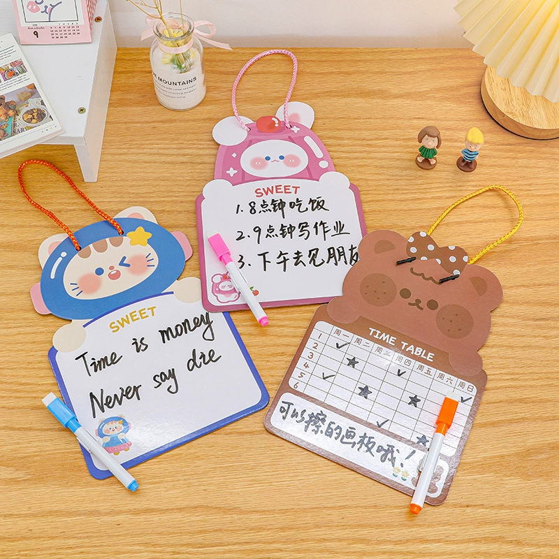 Cartoon erasable double-sided drawing board for kindergarten writing, DIY, graffiti