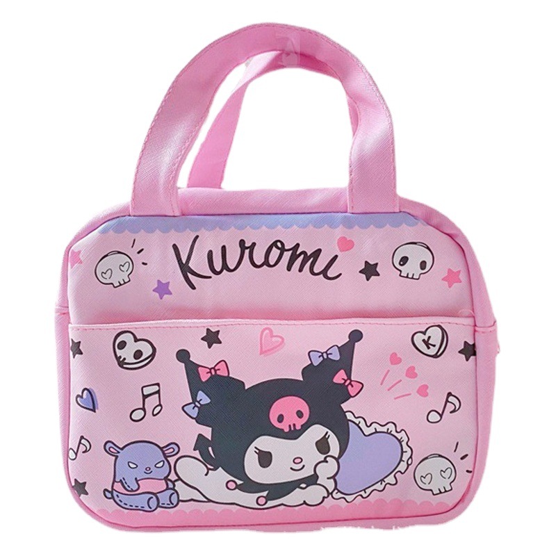 Chica japonesa corazón coolo almuerzo bolsa de dibujos animados lindo aislado lonchera bolsa estudiante almuerzo bolsa Yugui perro bolsa de mano