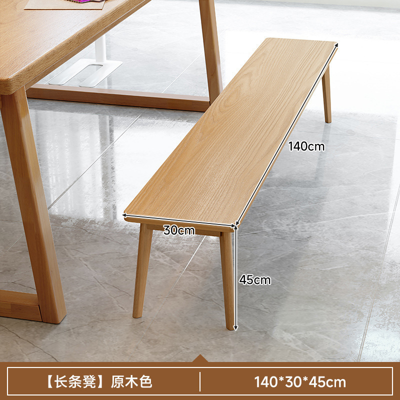 Mesa de escritorio de madera maciza para la sala de estar, escritorio largo, escritorio de lectura, escritorio de estudio, escritorio de computadora de barra larga para dos personas