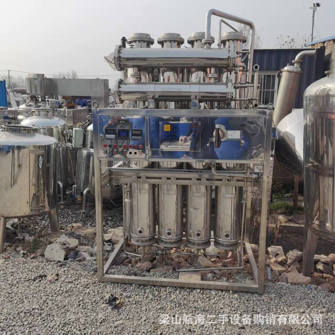 供应 二手多效蒸馏水机 列管式蒸馏水设备 全自动蒸馏水机