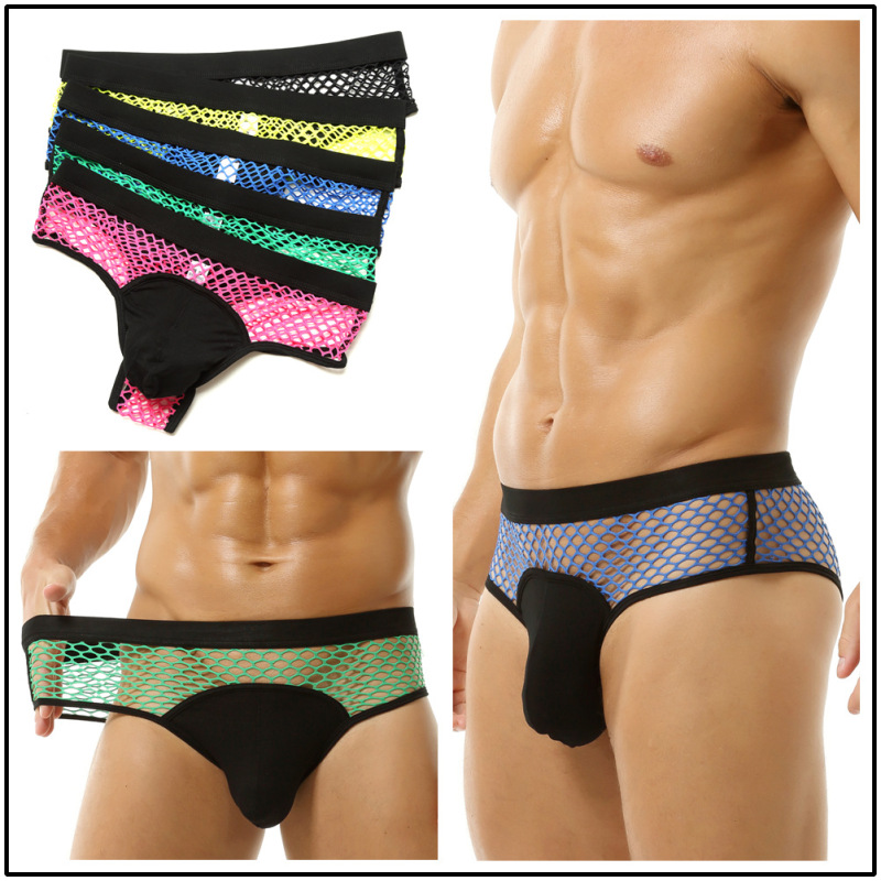 Cross-Border Men's Underwear Mesh Sexy Small Boxer Briefs Trendyy Fashion Home See-Through Sexy Export Intimates 2514 Cross-Border Men's Underwear Mesh Sexy Small Boxer Briefs Trendyy Fashion Home See-Through Sexy Export Intimates 2514