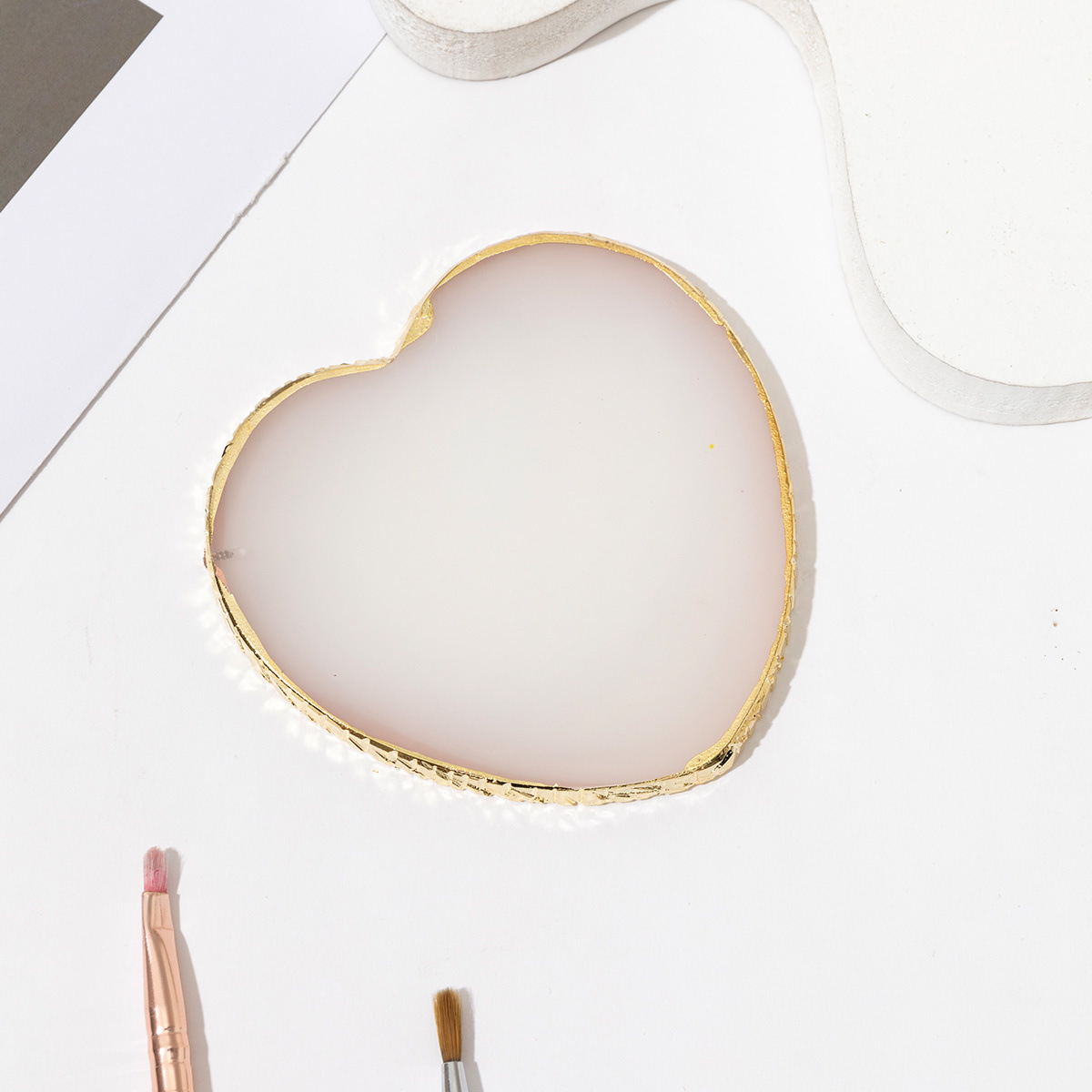 Herramientas de uñas transfronterizas paleta de uñas paleta de resina herramientas de tablero de exhibición de uñas de cristal paleta de uñas