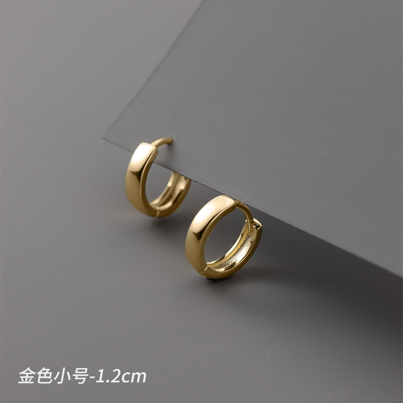 Eloch s925 plata corto para hombres y mujeres de verano temperamento perfiles de moda geométrica circular perfiles M01768