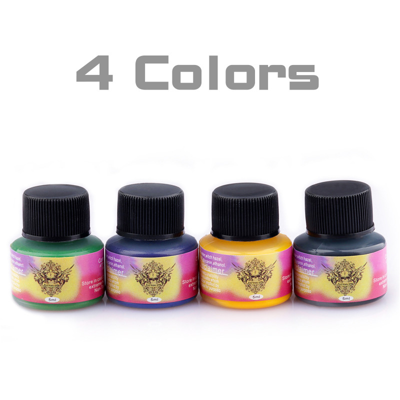 La tinta del tatuaje del pigmento de la práctica del tatuaje de la venta caliente transfronteriza integró la pintura de la aguja 5ml pequeña tinta de la práctica de la niebla del Diablo