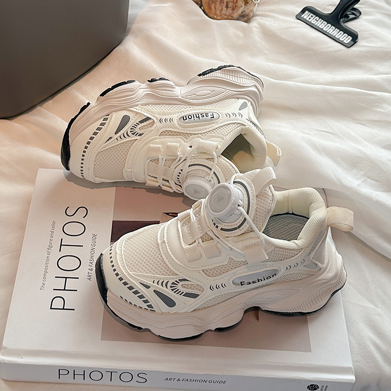 Zapatillas deportivas para niñas, modelo nuevo de verano 2026, zapatillas transpirables de malla única para niños, zapatillas de papá para niños, zapatillas de running de malla para niños image 5